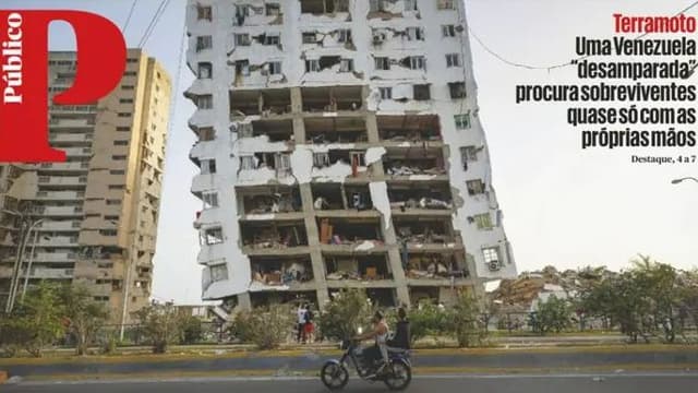 Sismo na Venezuela, 'sucesso' das autonomias e futebol em destaque nos principais jornais nacionais