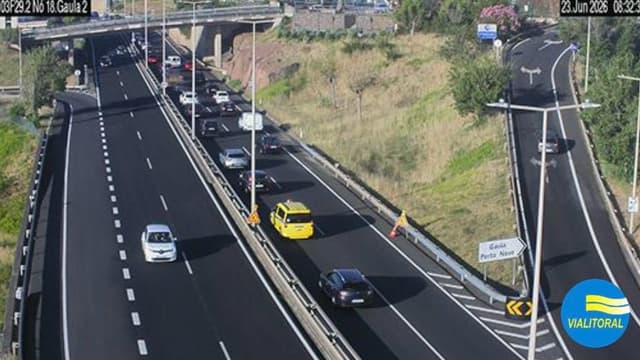 Trânsito lento no sublanço Gaula-Boaventura devido a trabalhos
