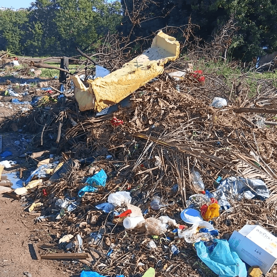 Morador denuncia abandono de terreno ao lado do CRAS Aero Rancho
