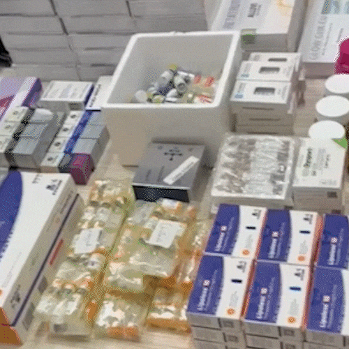 Vigilância apreende R$ 1 milhão em canetas emagrecedoras na Chácara Cachoeira