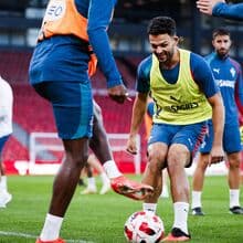<![CDATA[ Boa disposição no último treino da Seleção Nacional antes do jogo com a Dinamarca ]]>