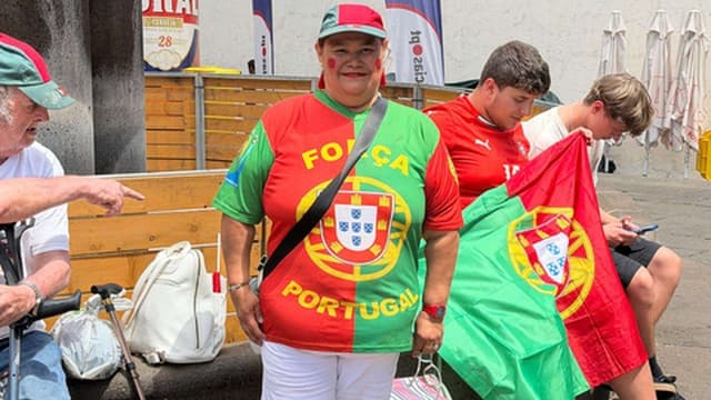 Vitória chegou cedo e acredita na vitória de Portugal