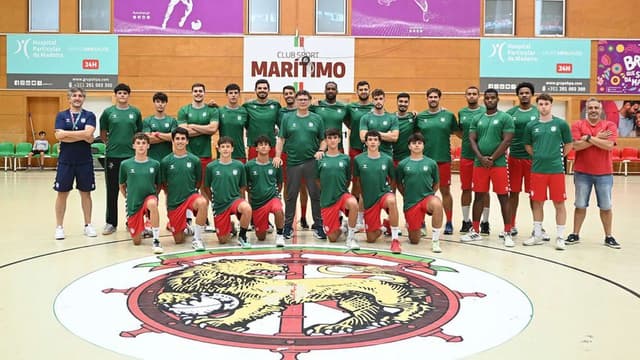 Equipa do Marítimo já chegou ao Pavilhão do Limoges Handball