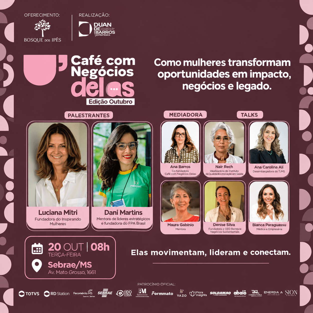 Café com Negócios Delas promove conexão entre líderes femininas