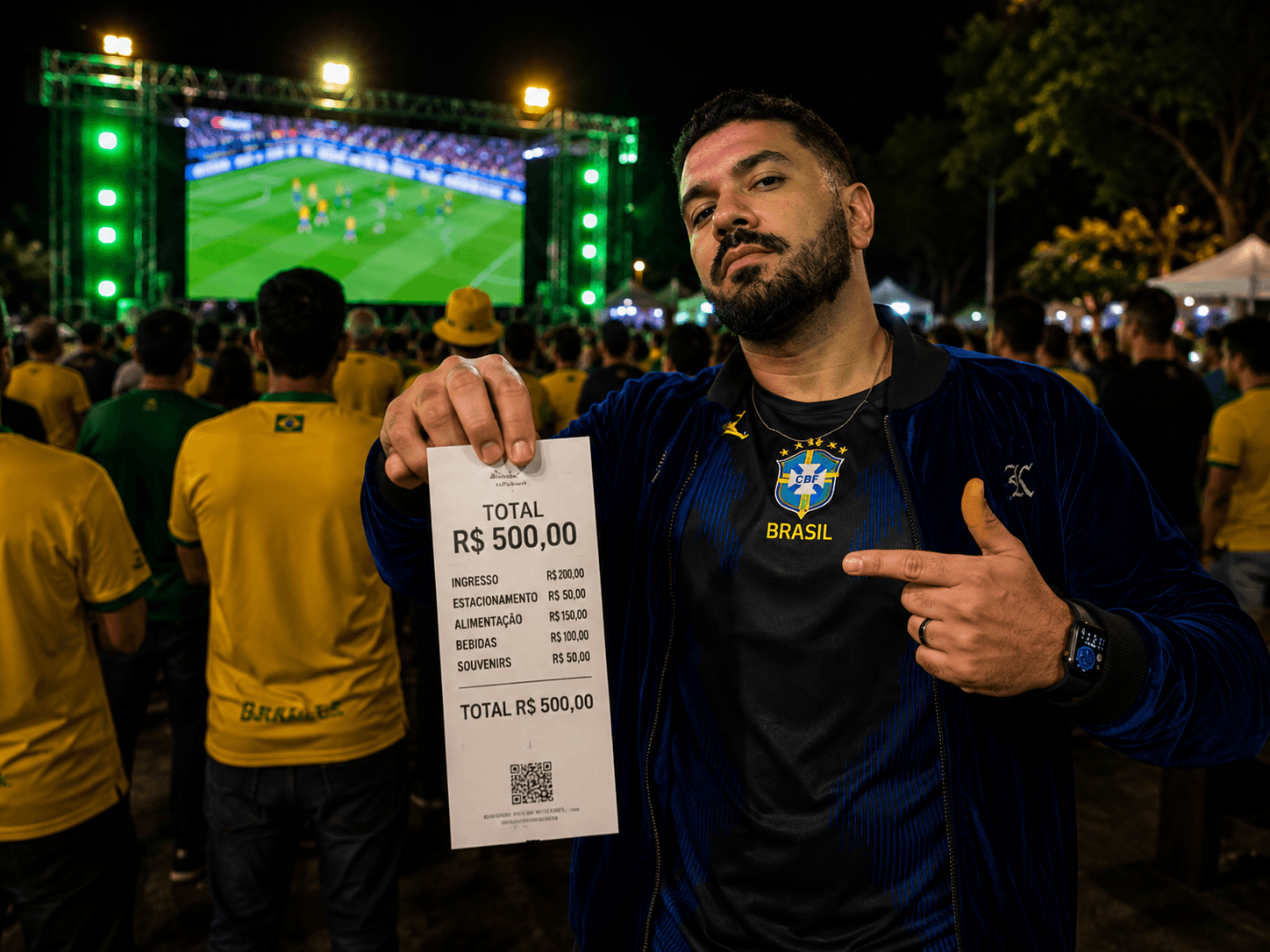 Nos bares, torcida gasta de R$ 500 a dois salários mínimos pela Seleção