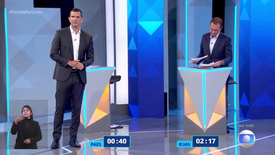 Eduardo Paes associa Douglas Ruas a Cláudio Castro e é acusado de “velha política” em debate na Globo