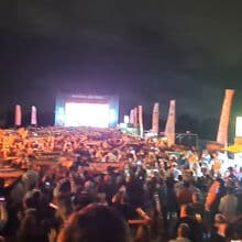 <![CDATA[ Arrepiante: o momento do hino nacional na Fan Zone Betano antes do Colômbia-Portugal ]]>
