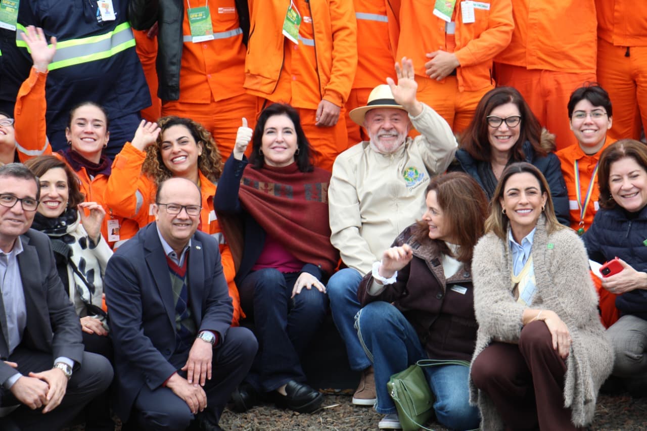 Lula visita canteiro da UFN3 em Três Lagoas antes de ato com a Petrobras