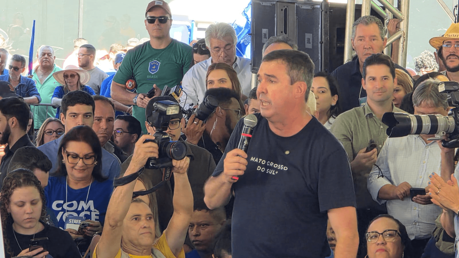 Em discurso, Riedel relembra trajetória e diz que futuro de MS está “logo ali”