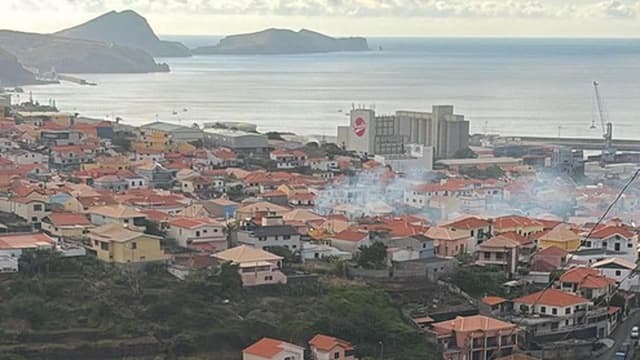 Queimada controlada pela PSP no Caniçal