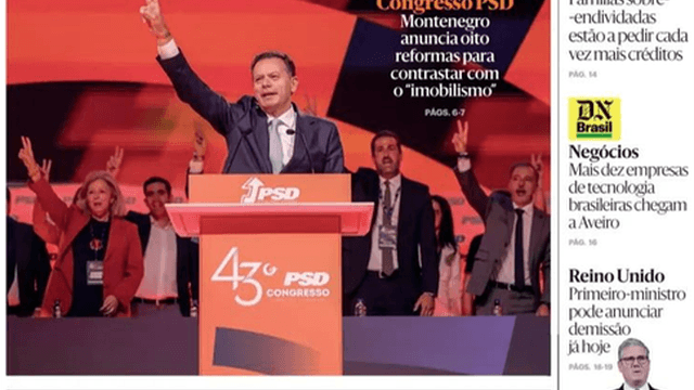 Montenegro domina manchetes num dia marcado por saúde, habitação e Mundial