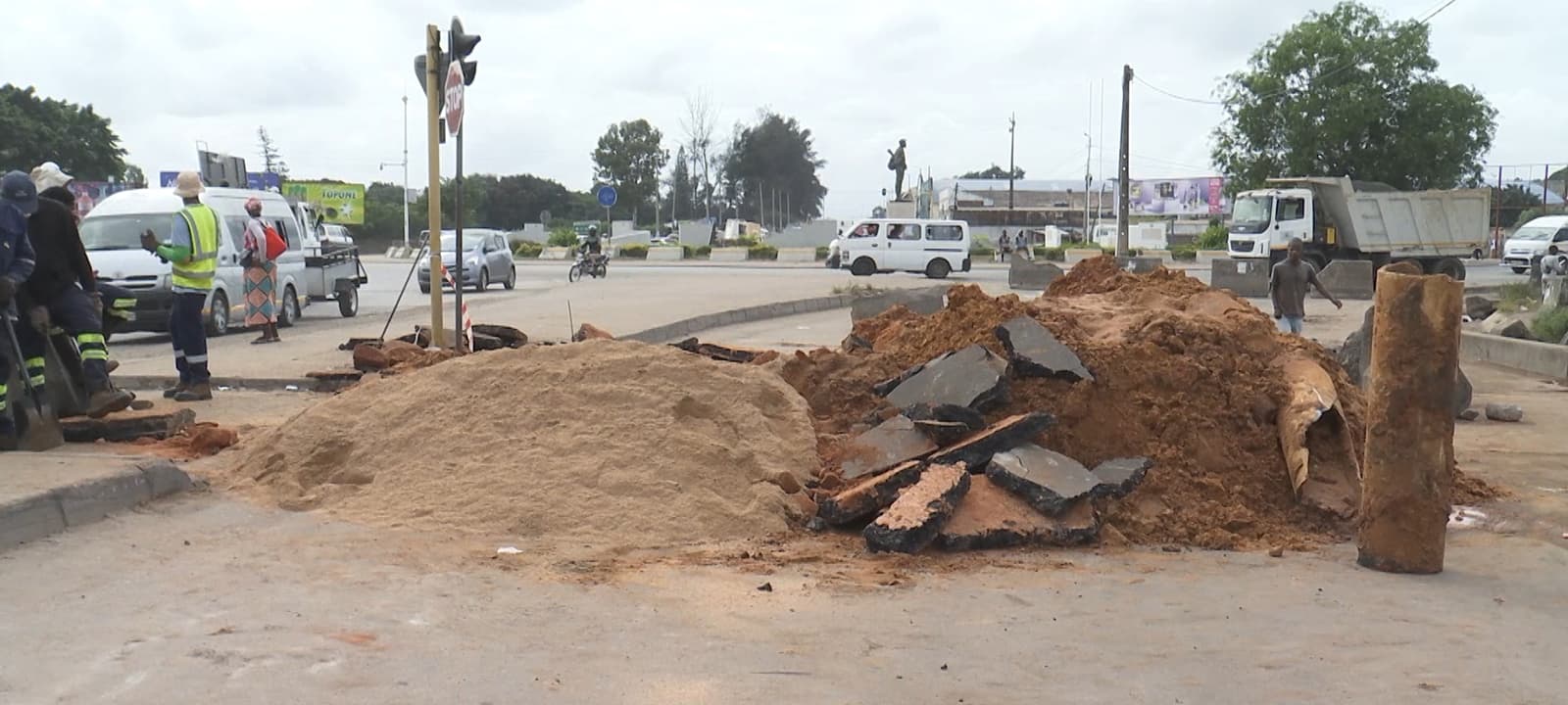 FIPAG assegura reparação da conduta  e ANE continua com obras de reposição da EN1