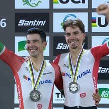 <![CDATA[ Iúri Leitão e Ivo Oliveira conquistam medalha de prata para Portugal em madison ]]>