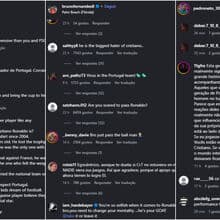 <![CDATA[ Redes sociais de jogadores da Seleção invadidas com comentários a pedir respeito por Ronaldo ]]>