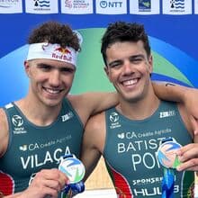 <![CDATA[ Mais um pódio português no Mundial de triatlo: Vasco Vilaça 2.º e Ricardo Batista em 3.º ]]>