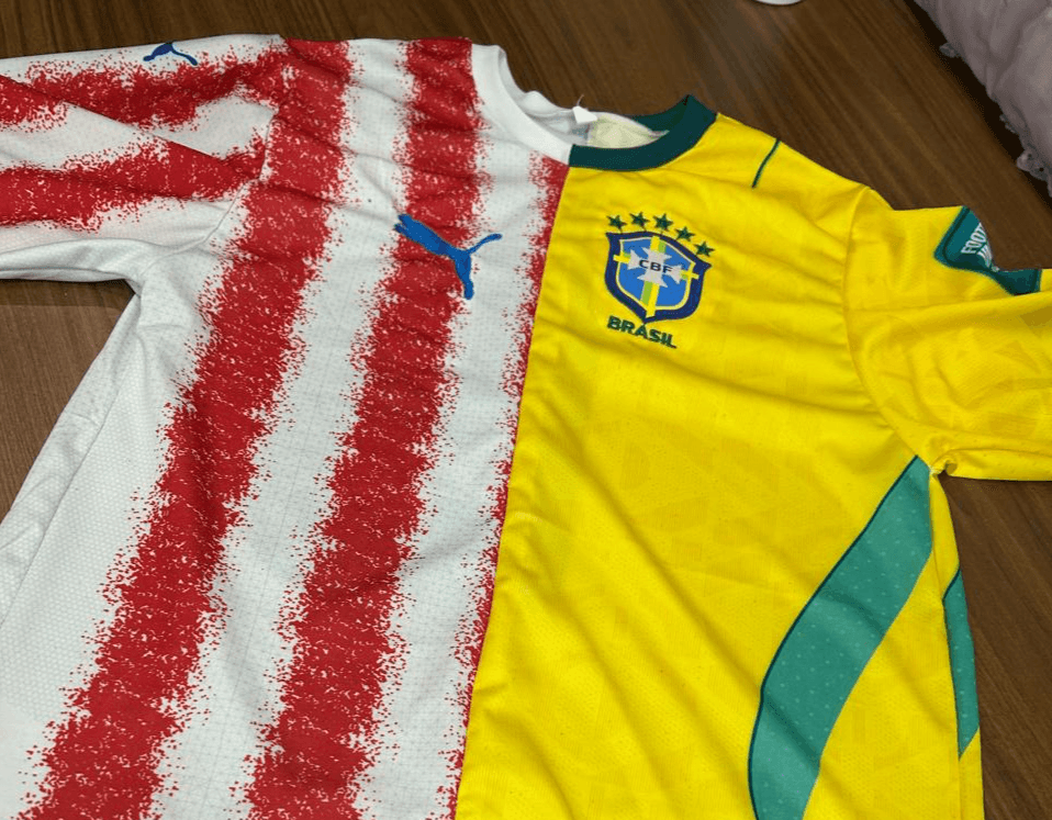 Camiseta brasiguaia vira item disputado e preço já passa de R$ 100